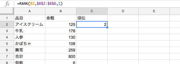 セル「C3」をクリックして選択する